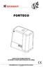 FORTECO. DOKUMENTACJA TECHNICZNO-RUCHOWA v.1.1 ( )