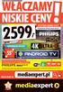 NISKIE CENY 55 mediaexpert.pl. SYSTEM AMBILIGHT Rozszerza akcję poza ekran HDMI USB WIĘCEJ OFERT NA SOUNDBAR OD 299 PLN!