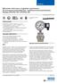Manometr różnicowy z sygnałem wyjściowym Do procesów przemysłowych, metalowa komora pomiarowa Modele DPGT i DPGT43.160