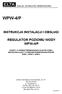 ZAKŁAD AUTOMATYKI PRZEMYSŁOWEJ INSTRUKCJA INSTALACJI I OBSŁUGI REGULATOR POZIOMU WODY