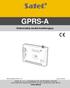 GPRS-A. Uniwersalny moduł monitorujący. Wersja oprogramowania 1.02 gprs-a_pl 08/18