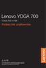 Lenovo YOGA 700. Podręcznik użytkownika YOGA ISK