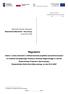 Regulamin. Regionalny Program Operacyjny Województwa Warmińsko - Mazurskiego na lata Olsztyn, r.