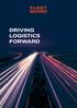 DRIVING LOGISTICS FORWARD