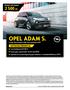 OPEL ADAM S ZŁ AKTUALNA PROMOCJA PROMOCYJNY RABAT. Cennik. Rok produkcji 2018 / Rok modelowy 2019.