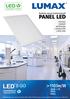 PANEL LED economy standard professional z atestem PZH z IP20, IP44