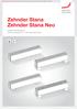 Grzejniki dekoracyjne Komfortowa wentylacja wnętrz Systemy ogrzewania i chłodzenia sufitowego Clean air solutions Zehnder Stana Zehnder Stana Neo