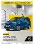 CENNIK NOWY OPEL COMBO LIFE. opel.pl. Cennik nr 0 /2018 z dnia 1 września 2018, OPPL. Rok produkcji 2018 / Rok modelowy 2019