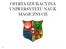 OFERTA EDUKACYJNA UNIWERSYTETU NAUK MAGICZNYCH