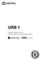 URB 1. Instrukcje instalacji Jednostka sterująca z wyświetlaczem typ URB 1