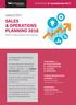 SALES & OPERATIONS PLANNING 2018