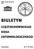 Minkina Łukasz: Badania nad chrząszczami (Coleoptera) okolic Częstochowy. Studies of the beetles (Coleoptera) in the nearby of Czestochowa...