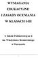 WYMAGANIA EDUKACYJNE I ZASADY OCENIANIA W KLASACH I-III. w Szkole Podstawowej nr 4 im. Władysława Broniewskiego w Warszawie