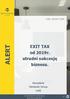 ALERT. EXIT TAX od 2019r. utrudni sukcesję biznesu. Kancelaria Mariański Group Łódź. Łódź, sierpień 2018r.