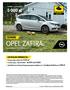 5 000 zł * CENNIK OPEL ZAFIRA. AKTUALNA PROMOCJA. ZAFIRA z rabatem do: