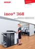 ineo+ 368 druk kolorowy z szybkością 36 str./min. druk monochromatyczny z szybkością 36 str./min.