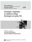 Strategie i logistyka w sektorze usług. Strategie na rynku TSL