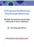 III Krajowa Konferencja Psychologii Klinicznej