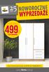 WYPRZEDAzE TYLKO TERAZ 499ZŁ. Szafa UBRANIOWA JPTS84. Czas trwania promocji: od do r.