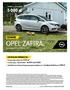 5 000 zł * CENNIK OPEL ZAFIRA. AKTUALNA PROMOCJA. ZAFIRA z rabatem do: