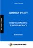 Adam Pisarczuk KODEKS PRACY BEZPIECZEŃSTWO I HIGIENA PRACY KOMENTARZ. Wydanie II