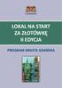 LOKAL NA START ZA ZŁOTÓWKĘ II EDYCJA PROGRAM MIASTA GDAŃSKA