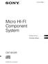 Micro HI-FI Component System