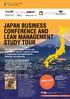 JAPAN BUSINESS CONFERENCE AND LEAN MANAGEMENT STUDY TOUR
