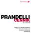 PRANDELLI CENNIK 07/2018. System rur i złączek mosiężnych PEX/AL/PEX, PERT/AL/PERT, PEX. Ogrzewanie podłogowe Rozdzielacze