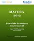 MATURA Powtórka do matury z matematyki. Część VII: Planimetria ODPOWIEDZI. Organizatorzy: MatmaNa6.pl, naszemiasto.pl