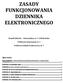 ZASADY FUNKCJONOWANIA DZIENNIKA ELEKTRONICZNEGO