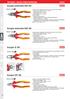 Narzędzia i osprzęt elektroinstalacyjny. Szczypce uniwersalne SUN 160. Szczypce uniwersalne SUN 180. Szczypce SI 10S. Szczypce STS V 1000 V