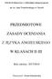 PRZEDMIOTOWE ZASADY OCENIANIA Z JĘZYKA ANGIELSKIEGO W KLASACH II-III