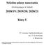 Szkolne plany nauczania 2018/19; 2019/20; 2020/21. klasy I