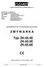 LOZAMEt. Łódzkie Zakłady Metalowe LOZAMET Spółka z o.o. DOKUMENTACJA TECHNICZNO-RUCHOWA Z M Y W A R K A. Typ: ZK-05.4E ZK-05.5E ZK-05.