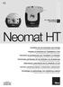 Neomat HT. For rolling shutters and awnings. Installation and use instructions and warnings. Istruzioni ed avvertenze per l installazione e l uso