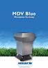 MDV Blue. Wentylator Dachowy
