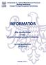 Uniwersytet im. Adama Mickiewicza w Poznaniu Wydział Neofilologii Instytut Filologii Rosyjskiej i Ukraińskiej INFORMATOR