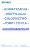 - KLIMATYZACJA - - WENTYLACJA - - CHŁODNICTWO - - POMPY CIEPŁA -