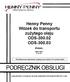 Henny Penny Wózek do transportu zużytego oleju ODS ODS (Polish) PODRĘCZNIK OBSŁUGI