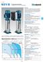 MXV-B MXV-B. Pompy pionowe liniowe, wielostopniowe z wirnikami zamkniętymi