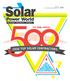 July THE 5th ANNUAL FIVE YEARS OF CELEBRATING NORTH AMERICA S SOLAR CONTRACTORS