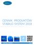 CENNIK PRODUKTÓW STABILO SYSTEM 2018