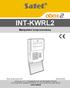 INT-KWRL2. Manipulator bezprzewodowy. Wersja oprogramowania 3.00 int-kwrl2_pl 03/19