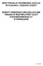 SPECYFIKACJA TECHNICZNA OGÓLNA WYKONANIA I ODBIORU ROBÓT ROBOTY RENOWACYJNO-IZOLACYJNE TARASU W BUDYNKU PRZY ULICY KOCHANOWSKIEGO 37 W WARSZAWIE