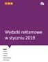 Wydatki reklamowe w styczniu 2019