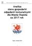 Analiza stanu gospodarki odpadami komunalnymi dla Miasta Słupska za 2017 rok