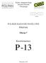 Polska Akademia Nauk Instytut Filozofii i Socjologii. Symbol POLSKIE BADANIE PANELOWE POLPAN. Edycja 7. Kwestionariusz P -13