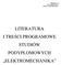 Załącznik nr 6 do zarządzenia nr 21 Rektora z dnia r. LITERATURA I TREŚCI PROGRAMOWE STUDIÓW PODYPLOMOWYCH ELEKTROMECHANIKA