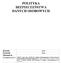 POLITYKA BEZPIECZEŃSTWA DANYCH OSOBOWYCH